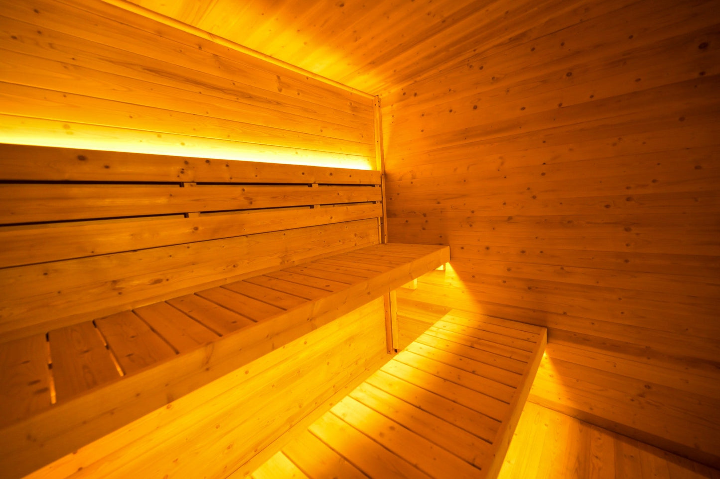 Helius 6 Person Square Steam Sauna with Wood Core and Aluminum Walls and Ceiling