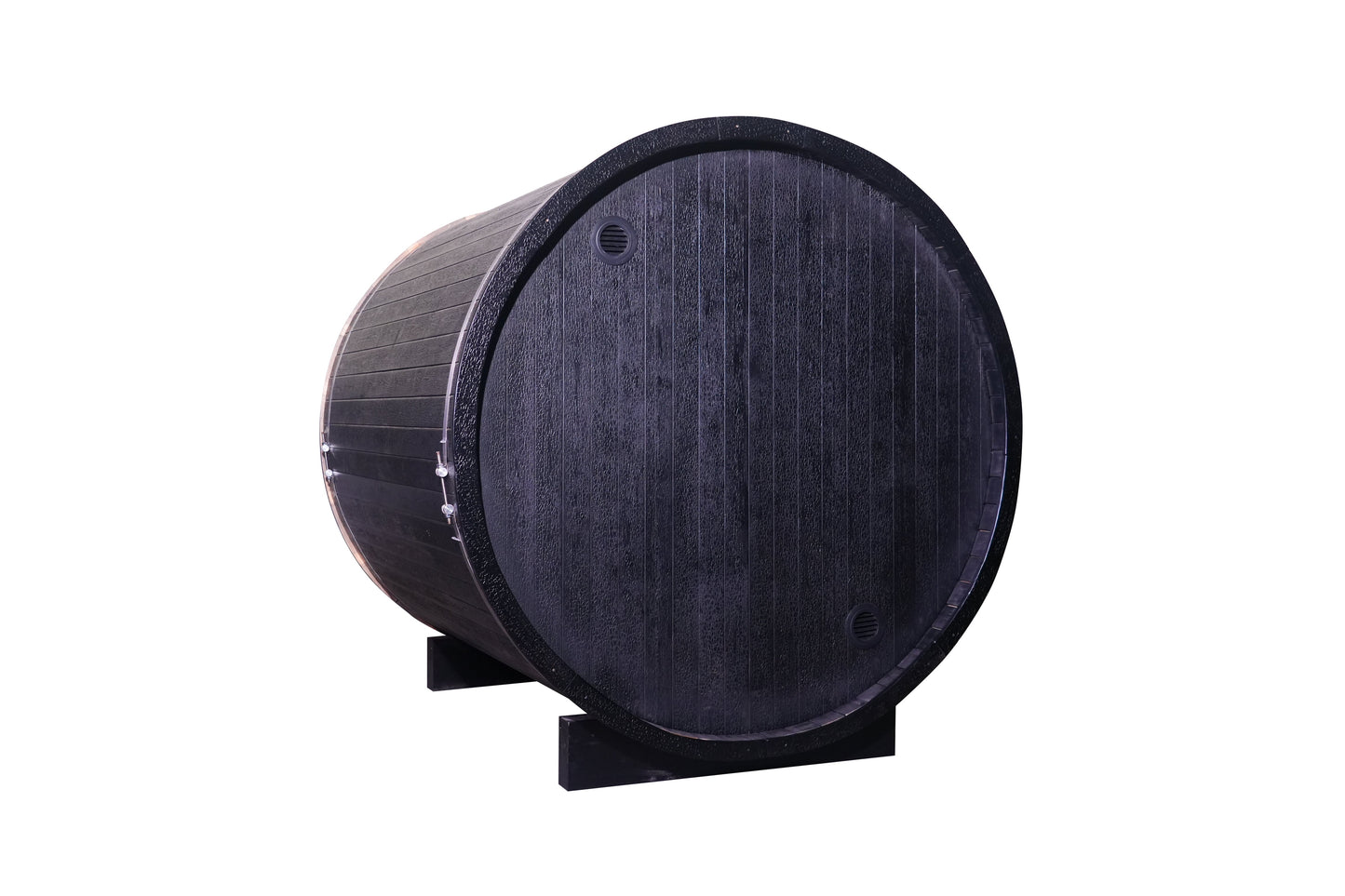 The Helius 4 Person Black Barrel Steam Sauna