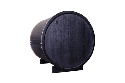 The Helius 4 Person Black Barrel Steam Sauna