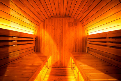 The Helius 4 Person Black Barrel Steam Sauna