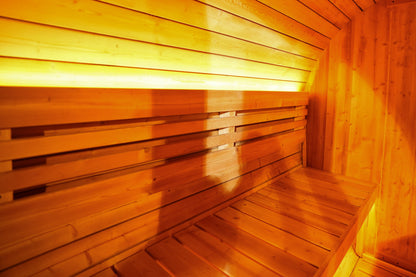 The Helius 4 Person Black Barrel Steam Sauna