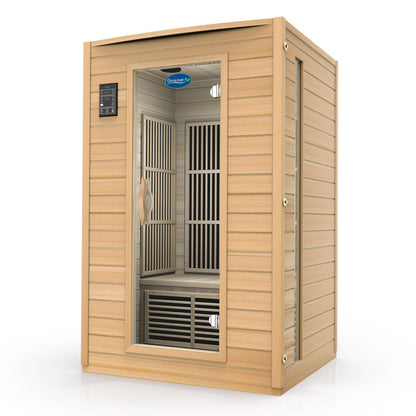 Durasage Health 2 Person Carbon Infrared Sauna - Canadian Hemlock Wood