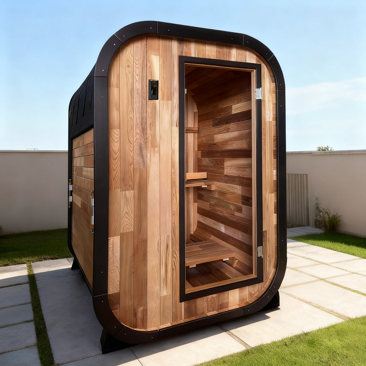 Helius 2 Person Traditional Red Cedar Steam Sauna