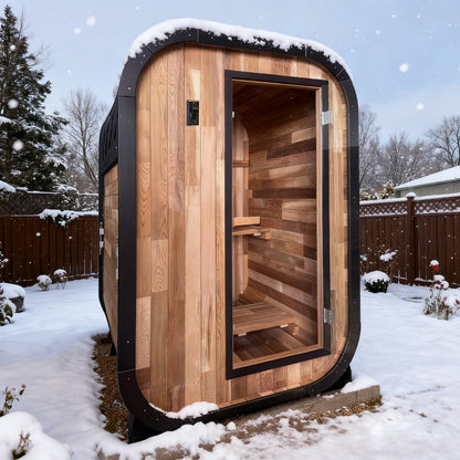 Helius 2 Person Traditional Red Cedar Steam Sauna