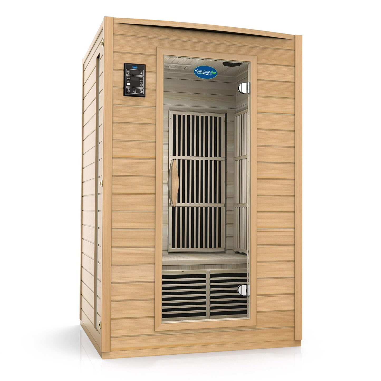 Durasage Health 2 Person Carbon Infrared Sauna - Canadian Hemlock Wood