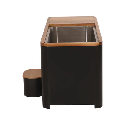 Helius Black Rectangle 1 Person Cold Plunge
