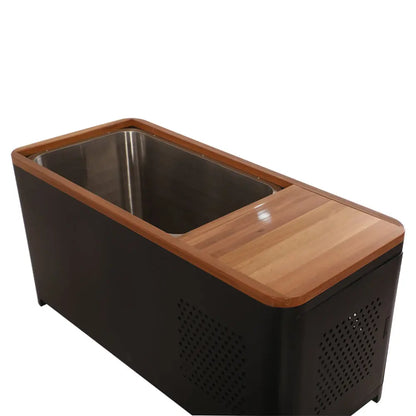 Helius Black Rectangle 1 Person Cold Plunge