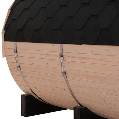 Helius 6 Person White Pine Outdoor Barrel Sauna