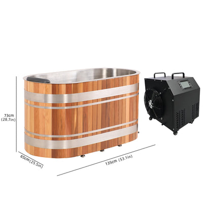 Helius U-Shaped Red Cedar 1 Person Cold Plunge