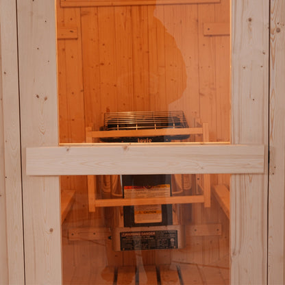 Helius 6 Person White Pine Outdoor Barrel Sauna