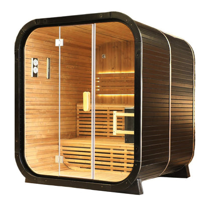 Helius 4 Person Cedar Square Steam Sauna
