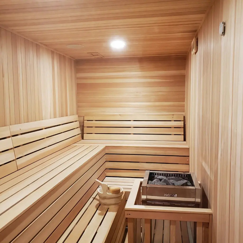 Finnish Sauna Builders Custom 5-7 Person 7' x 8' x 8' Indoor Sauna