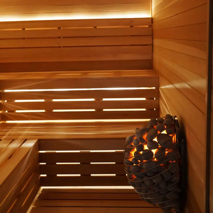 Finnish Sauna Builders Custom 5-7 Person 7' x 8' x 8' Indoor Sauna