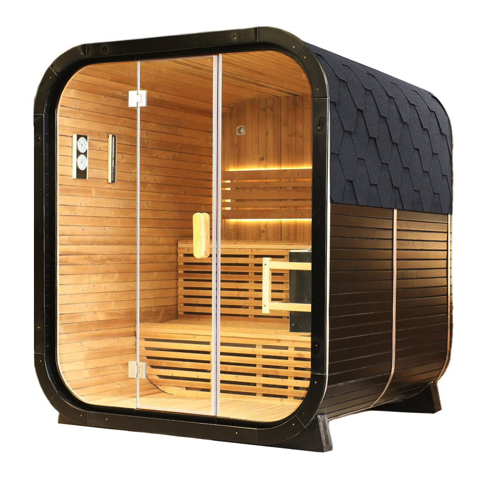 Helius 4 Person Cedar Square Steam Sauna