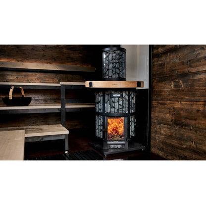 Finnish Sauna Builders Harvia Legend 240 Green Flame Wood Burning Sauna Stove