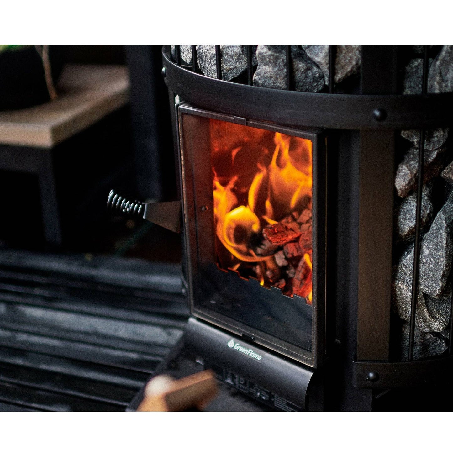 Finnish Sauna Builders Harvia Legend 240 Green Flame Wood Burning Sauna Stove