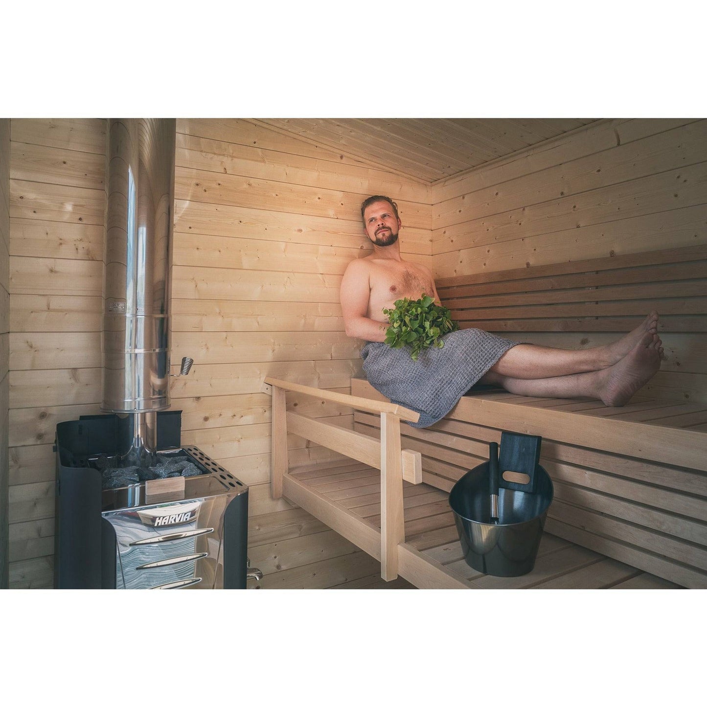 Finnish Sauna Builders Harvia Pro 36 Wood Burning Sauna Stove