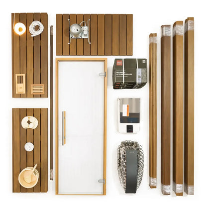 Finnish Sauna Builders Custom 2 Person 4' x 5' x 8' Indoor Sauna