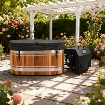 Helius U-Shaped Red Cedar 1 Person Cold Plunge